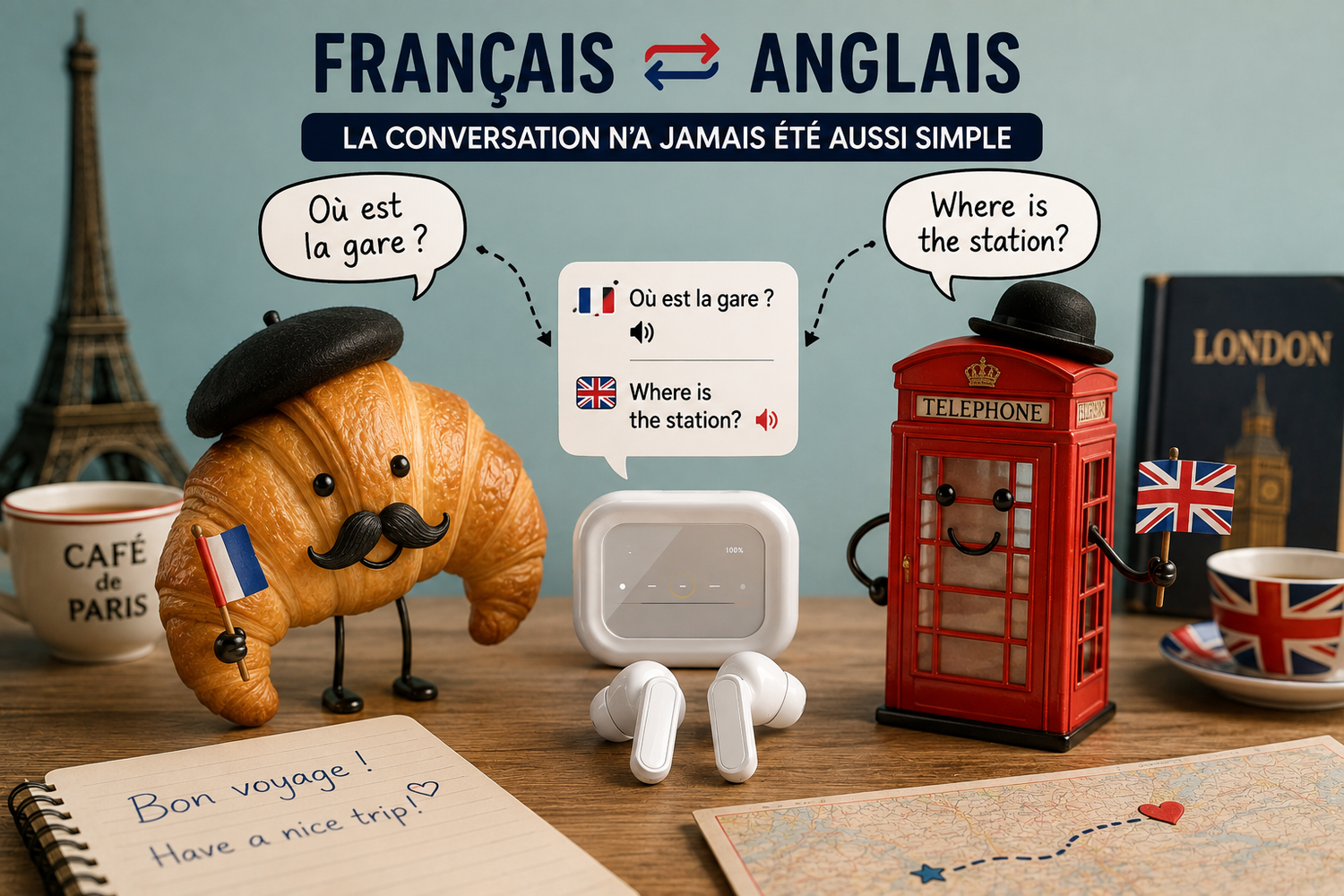 Auriculares traductores de francés a inglés: ¿cómo funcionan?